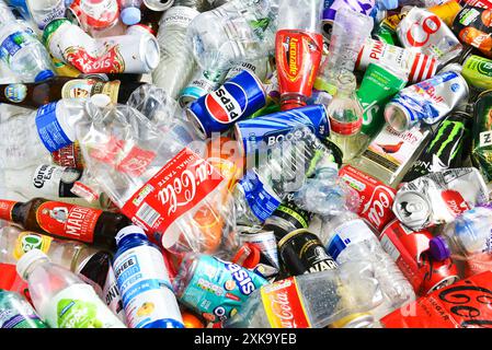 Recyclage mixte Banque D'Images