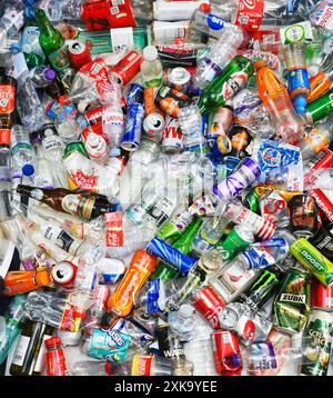 Recyclage mixte Banque D'Images