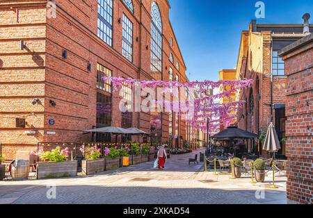 Aker Brygge vie quotidienne à Oslo, Norvège Banque D'Images