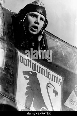 Avions du I Group of Fighter Wing 26, qui attaquèrent les navires alliés en mer du Nord depuis les aérodromes norvégiens. Photo : grosse [traduction automatique] Banque D'Images