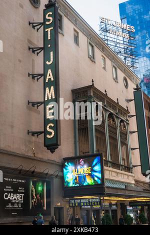 'Illinoise' jouant au Théâtre James à New York, 2024, États-Unis Banque D'Images