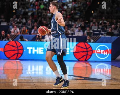 Vlatko Cancar (Slovénie). Tournoi de qualification olympique FIBA. Pirée 2024. Banque D'Images