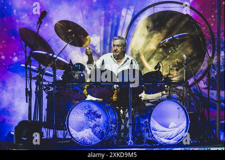 Auditorium Parco della Musica Ennio Morricone Roma, Rome, Italie, 21 juillet 2024, NICK MASON pendant le Saucerful of Oecrets de Nick Mason - concert musical Banque D'Images