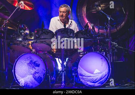 Concert de musique - Nick Mason s Saucerful of Oecrets NICK MASON s Saucerful of Oecrets, concert de musique à Rome, Italie, 21 juillet 2024 Auditorium de Rome Parco della Musica Ennio Morricone Roma Italy Copyright : xTommasoxNotarangelox/xLiveMediax LPM 1453838 Banque D'Images