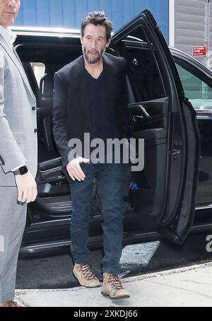 New York, NY, États-Unis. 22 juillet 2024. Keanu Reeves vu aux studios ABC de New York le 22 juillet 2024. Crédit : RW/Media Punch/Alamy Live News Banque D'Images