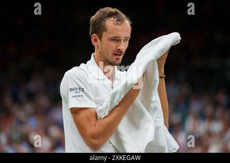 Daniil Medvedev aux Championnats 2024. Wimbledon Banque D'Images