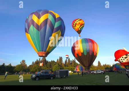 Festival annuel de montgolfières Tigard Oregon 2024 Banque D'Images