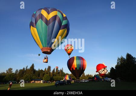 Festival annuel de montgolfières Tigard Oregon 2024 Banque D'Images