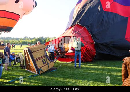 Festival annuel de montgolfières Tigard Oregon 2024 Banque D'Images