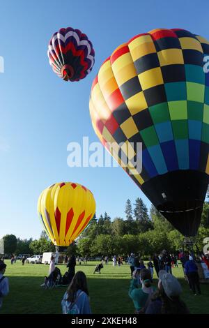 Festival annuel de montgolfières Tigard Oregon 2024 Banque D'Images