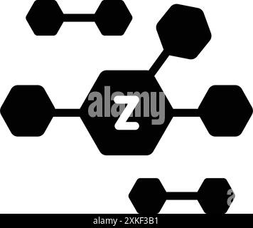 Icône pour zinc, oxyde Illustration de Vecteur