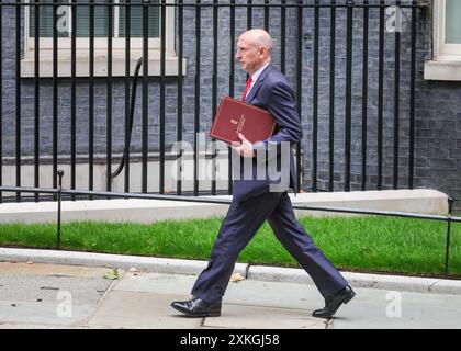 Londres, 23 juillet 2024. John Healey, secrétaire à la Défense, député Rawmarsh et Conisbrough. Les ministres assistent à la réunion du cabinet du Parti travailliste à Downing Street, Londres, Royaume-Uni crédit : Imageplotter/Alamy Live News Banque D'Images