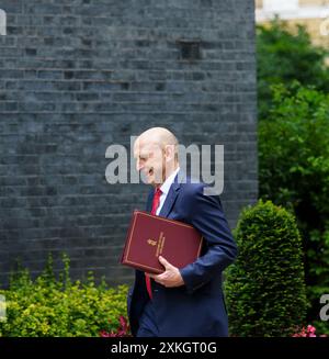 Downing Street, Londres, Royaume-Uni. 23 juillet 2024. Les ministres arrivent à la réunion hebdomadaire du Cabinet. PHOTO : RT Hon John Healey, secrétaire d'État à la Défense BridgetCatterall/AlamyLiveNews Banque D'Images