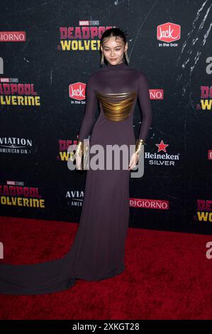 Lucy Qiu BEI der Weltpremiere des Kinofilms 'Deadpool & Wolverine' im David H. Koch Theater. New York, 22.07.2024 Banque D'Images