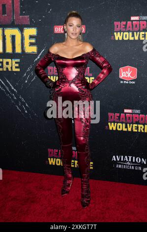 Blake Lively BEI der Weltpremiere des Kinofilms 'Deadpool & Wolverine' im David H. Koch Theater. New York, 22.07.2024 Banque D'Images