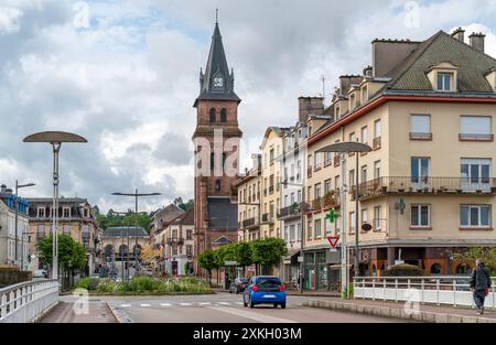 Impression de Saint-Die-des-Vosges, commune du département des Vosges, Grand est, nord-est de la France Banque D'Images