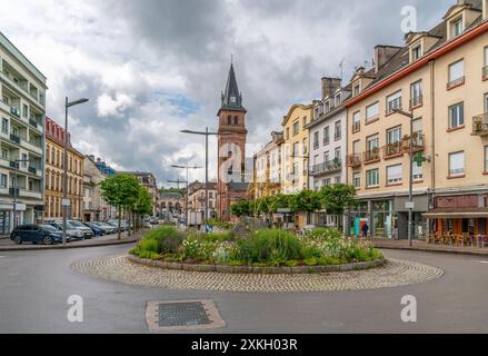 Impression de Saint-Die-des-Vosges, commune du département des Vosges, Grand est, nord-est de la France Banque D'Images