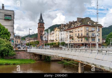 Impression de Saint-Die-des-Vosges, commune du département des Vosges, Grand est, nord-est de la France Banque D'Images