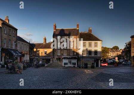 Alnwick, une ville marchande du Northumberland, en Angleterre. Banque D'Images