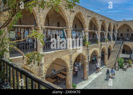 Buyuk han, le plus grand caravansarai de l'île de Chypre, Nicosie Banque D'Images