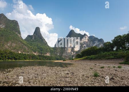 Paysage à Yangshuo Guilin Chine Banque D'Images