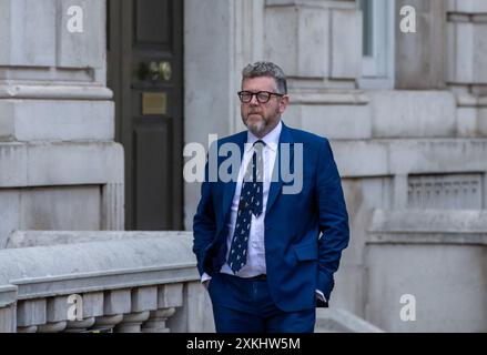 Londres, Royaume-Uni. 23 juillet 2024. Matthew Doyle directeur de la communication vu marcher à Whitehall crédit : Richard Lincoln/Alamy Live News Banque D'Images