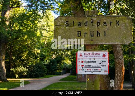 Stadpark Brühl Quedlinburg Harz Banque D'Images