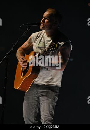 Sunrise FL, États-Unis. 22 juillet 2024. Zach Bryan se produit lors du Quittin Time Tour à l'Amerant Bank Arena le 22 juillet 2024 à Sunrise, en Floride. Crédit : Mpi04/Media Punch/Alamy Live News Banque D'Images