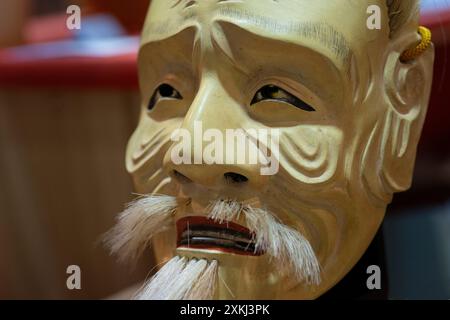 Masque traditionnel japonais sans théâtre Banque D'Images