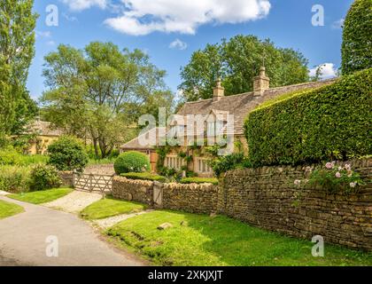 Vue panoramique de l'abattoir supérieur, Cotswold Village. Banque D'Images