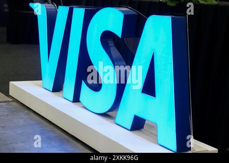 Kuala Lumpur, Malaisie. 21 juillet 2024. Panneau visa vu pendant EVX expo à Setia Alam. (Photo Faris Hadziq/SOPA images/SIPA USA) crédit : SIPA USA/Alamy Live News Banque D'Images