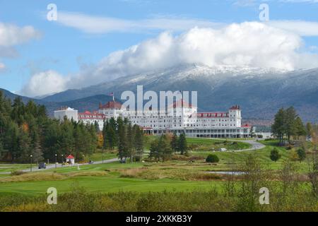 Mount Washington Hotel, Bretton Woods, White Mountains, comté de Coos, New Hampshire, Nouvelle-Angleterre, côte est, États-Unis Banque D'Images