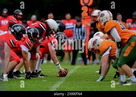 MONKETON, SÉNATEURS DE GATESHEAD V DARLINGTON STEAM, STADE MONKTON, DIMANCHE 21 JUILLET 2024 (CRÉDIT : SCOTT LLEWELLYN | @SL SPORTSPHOTOS) Banque D'Images