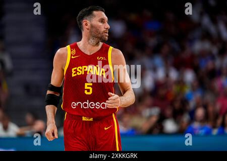 Madrid, Madrid, Espagne. 23 juillet 2024. Rudy Fernandez d'Espagne vu lors du match amical de Basketball International entre l'Espagne et Porto Rico au Wizink Center le 23 juillet 2024 à Madrid, en Espagne. (Crédit image : © Alberto Gardin/ZUMA Press Wire) USAGE ÉDITORIAL SEULEMENT! Non destiné à UN USAGE commercial ! Banque D'Images