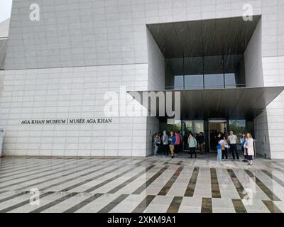 Toronto, ON, Canada - 21 mai 2024 : vue au Musée Aga Khan le jour de pluie Banque D'Images