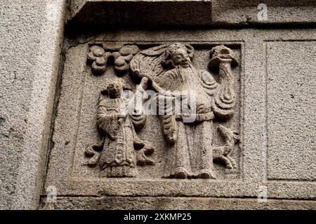 Vue partielle du temple A-ma, dédié à la déesse de la mer chinoise Mazu situé à São Lourenço, Macao, Chine Banque D'Images