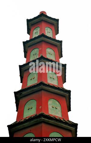 Vue partielle du temple A-ma, dédié à la déesse de la mer chinoise Mazu situé à São Lourenço, Macao, Chine Banque D'Images