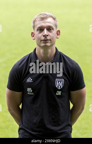 ALMELO, 23-07-2024, Asito stadion. Football néerlandais, Eredivisie, Photocall Heracles Almelo saison 2024/2025. Heracles Staff Jurgen Koedijk crédit : Pro Shots/Alamy Live News Banque D'Images