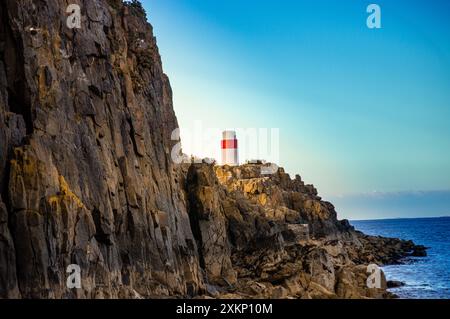 Phare d'Aberdour Fife, Écosse Banque D'Images