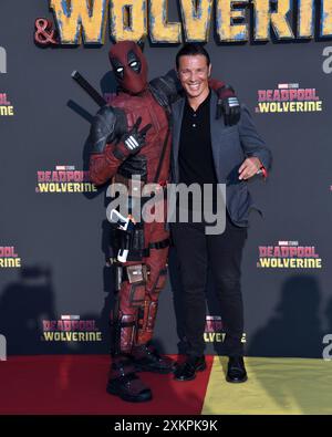 Milan, Photocall film preview 'Deadpool and Wolverine' à Bagni Misteriosi - Francesco Venditti crédit : Independent photo Agency Srl/Alamy Live News Banque D'Images