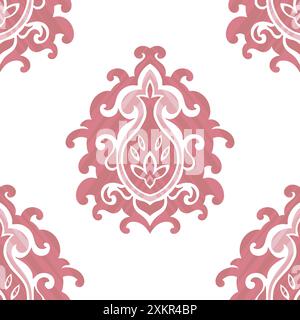 Élégant motif décoratif rose sans couture Illustration de Vecteur