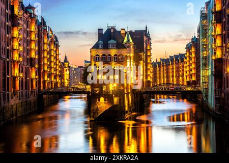 Vieille ville de Hambourg, Allemagne Banque D'Images