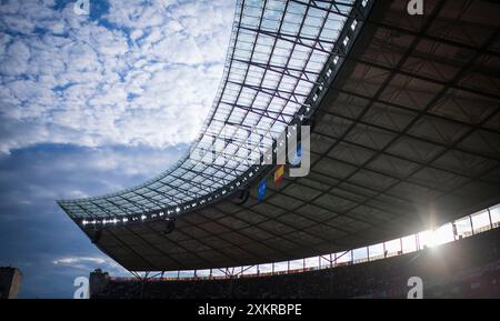 Berlin, Allemagne. 14 juillet 2024. Olympiastadion Espagne - Angleterre Espagnol - Angleterre 14.07.2024 Copyright (nur für journalistische Zwecke) par : Moritz Banque D'Images