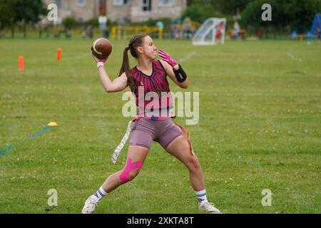 FlagaPalooza FlagaPalooza FlagaFlag football au festival Cheltenham 7s. Banque D'Images