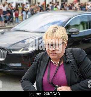 Dame Angela Eagle MP (Lab : Wallasey) Ministre d'État à l'Immigration - entrée au Parlement, le 24 juillet 2024 Banque D'Images