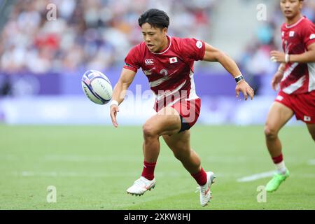 Saint-Denis, France. 24 juillet 2024. Kippei Ishida (JPN) Rugby : phase préliminaire masculine lors des Jeux Olympiques de Paris 2024 au stade de France à Saint-Denis. Crédit : YUTAKA/AFLO SPORT/Alamy Live News Banque D'Images