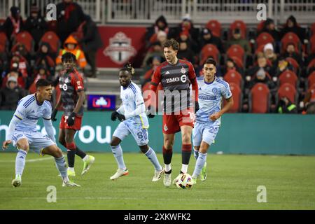 Toronto (Ontario), le 3 mars 2024, F. Bernadeschi #10 en action au match de soccer de la Ligue majeure entre Toronto FC vs Atlanta United au BMO Field. Banque D'Images