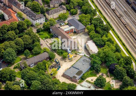 Luftbild, Grundschule Brüder Grimm Schule, Styrum, Mülheim an der Ruhr, Ruhrgebiet, Nordrhein-Westfalen, Deutschland ACHTUNGxMINDESTHONORARx60xEURO *** vue aérienne, école élémentaire Brüder Grimm Schule, Styrum, Mülheim an der Ruhr, région de la Ruhr, Rhénanie du Nord-Westphalie, Allemagne ACHTUNGxMINDESTHONORARx60xEURO Banque D'Images