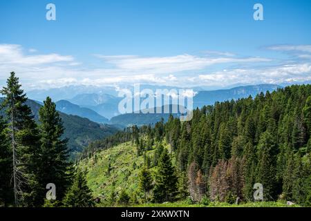 La beauté de la région de lagorai dans les dolomites italiennes Banque D'Images