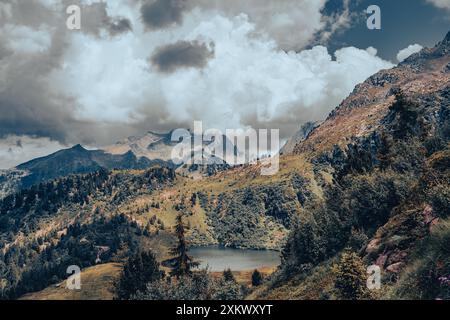 La beauté de la région de lagorai dans les dolomites italiennes Banque D'Images